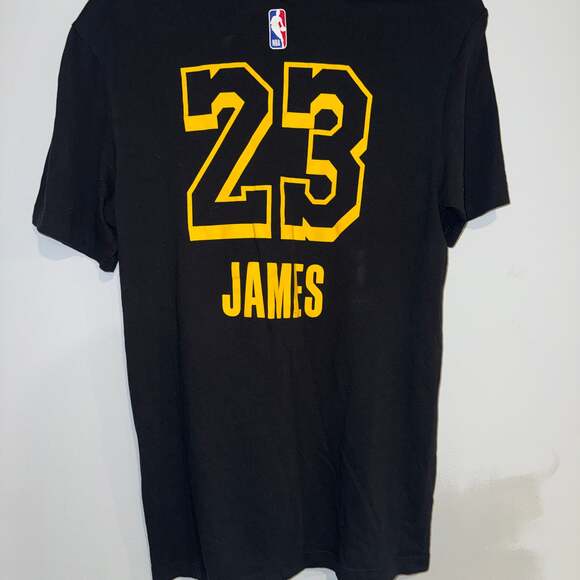 Nike LeBron James Los Angeles Lakers Dri-FIT T-Shirt - Black-Large - Picture 2 of 4